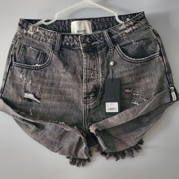 One Teaspoon Mid Waist Bandit Short Opium Size 27 - Picture 1 of 5